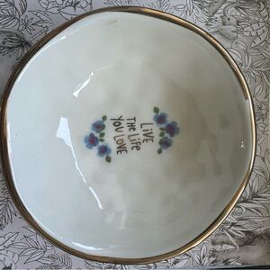 Natural Life White Ceramic Bowl